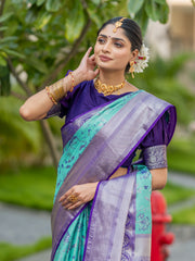 Jennifer Seablue Kanjivaram Silk Weaving Saree