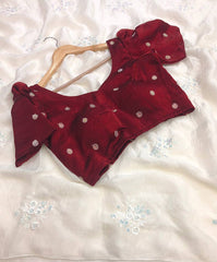 Corbell Cream Colour Embroidery & Sequence Work Saree