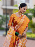 Phyllis Red Kanjivaram Silk Sparrow Design Weaving Saree