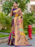 Harber Multi Kanjivaram Silk Weaving Saree