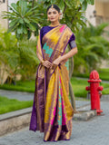 Harber Multi Kanjivaram Silk Weaving Saree