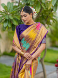 Harber Multi Kanjivaram Silk Weaving Saree