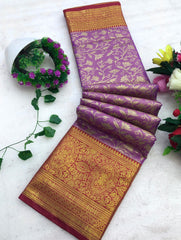 Nansel Kanjivaram Silk Weaving Saree